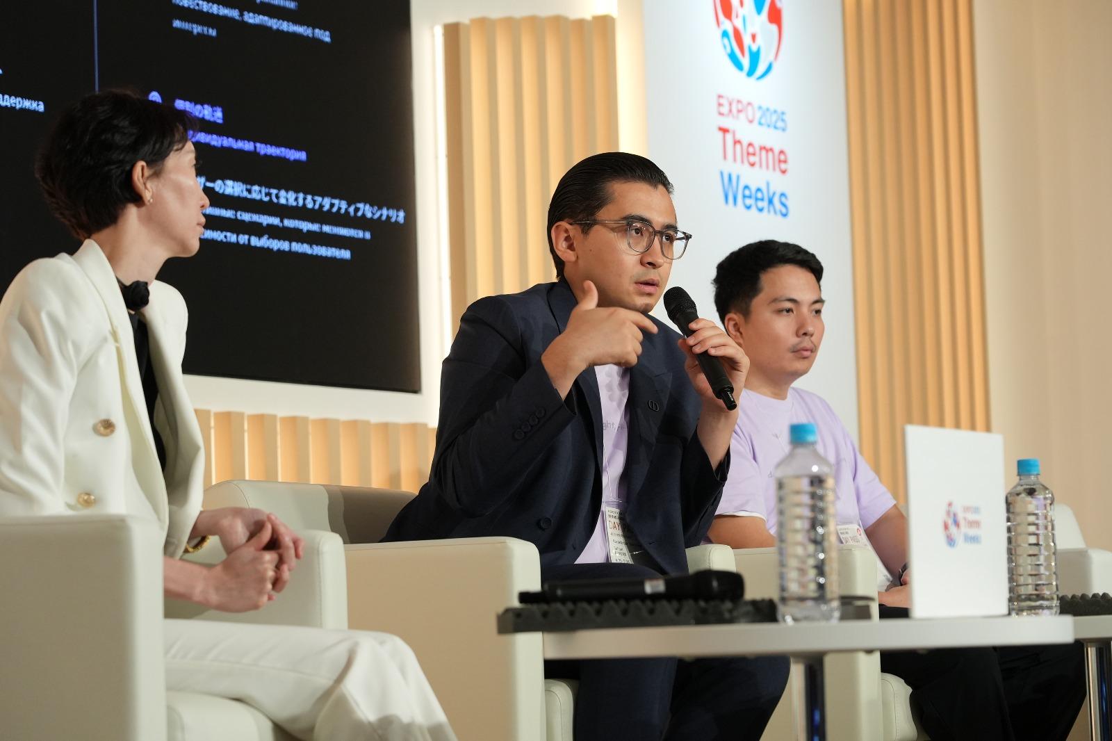 Әлемдегі ең беделді EXPO көрмесінің спикері. EXPO-2025, Осакада Қазақстан атынан AI стартапты таныстырды